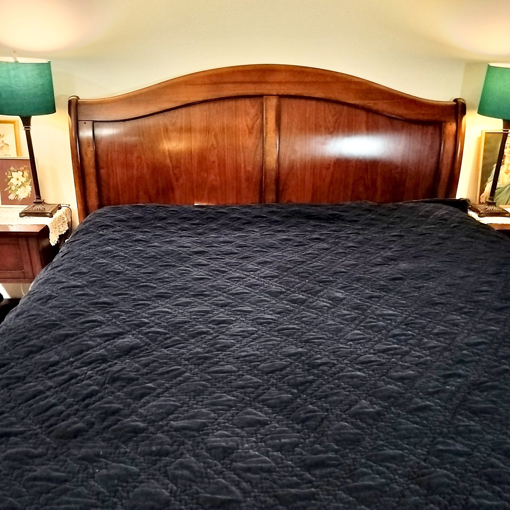 Pottery Barn Velvet Lattice Quilt